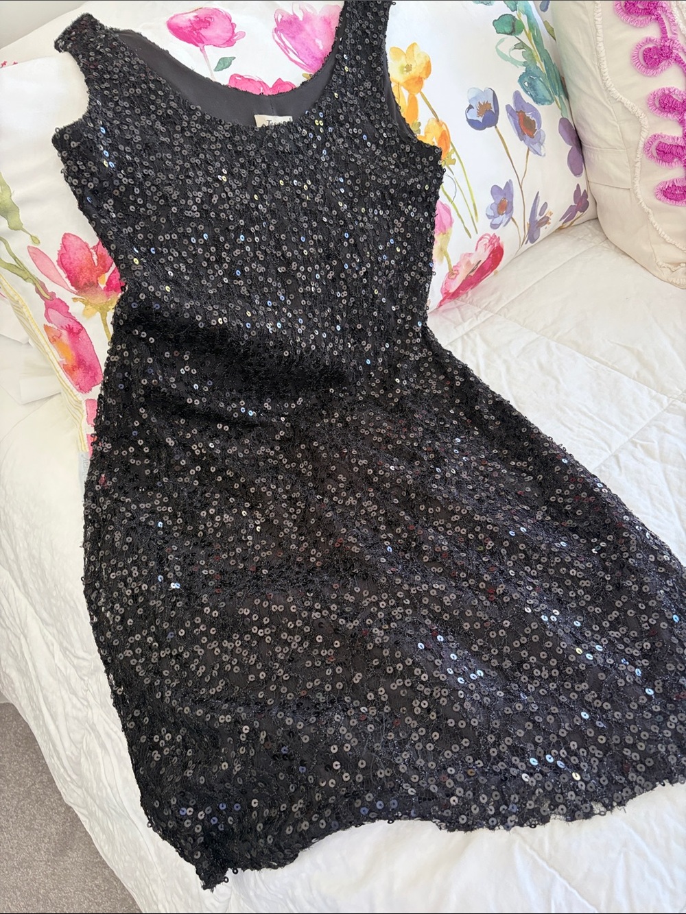 Black Sequin Sleeveless Dress